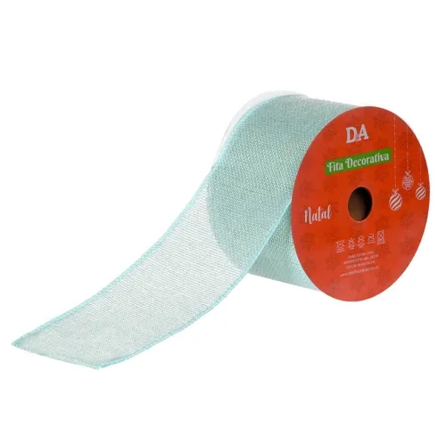 Fita Aramada Tecido C/Costura (Turquesa) 9,14Mx6,3Cm - 73315010 - Fa