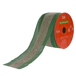 Fita Aramada Tecido C/Costura (Bege Verde) 6,3Cmx9,14M - 66215004 - Fa
