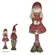 Boneco Natal Menina Em Pe (Vermelho Bege) 50Cm - 72867001 - Fa