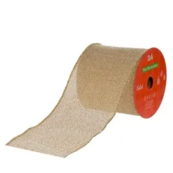 Fita Aramada Tela C/Costura - Bege - 10cmx9,14m