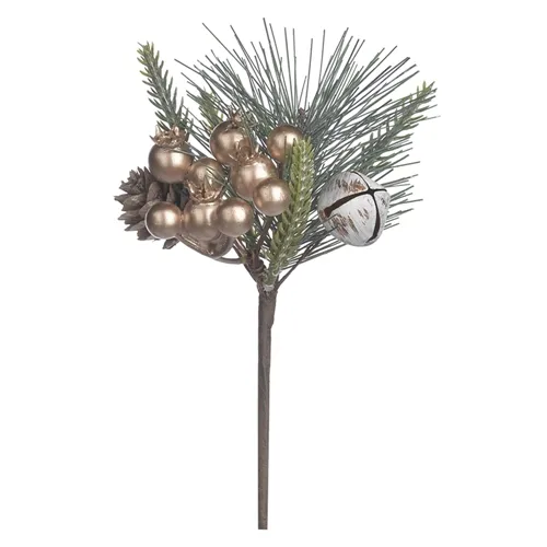 Pick Berry C/Pinha - Dourado - 20Cm - 74286001 - FA