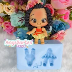 Molde Silicone - Biscuit - Molde Princesas 7  - Angellartes