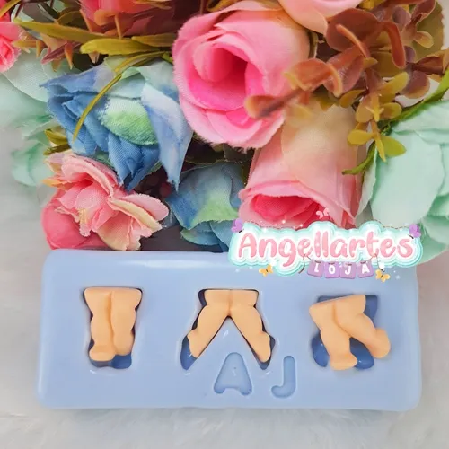 Molde Silicone - Biscuit - Molde Perninha 1  - Angellartes