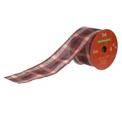 Fita Aramada Tecido Xadrez C/Costura (Colorido) 3,8Cmx9,14M  - 77892001 - Fa