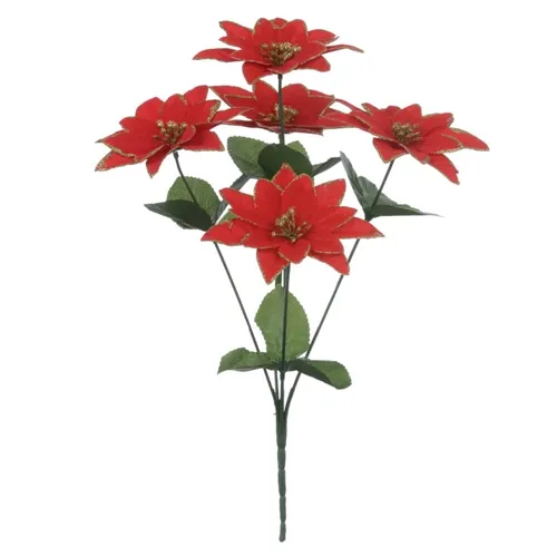 Bico Papagaio Aveludado C/Glitter X5 - Vermelho - 44152001 - FA