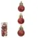 Bola Natal - Tubo C/12 Und - Mista - (Vermelho) - 2Cm - Da
