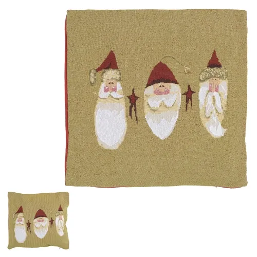 Capa Almofada Decor Natal Noel 45X45Cm (Vermelho Bege) (Flo - 74336001 - Fa