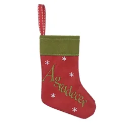 Natal Meia Desejos - Vermelho Verde - 14Cm - Vol. 3 - 77802001 - FA