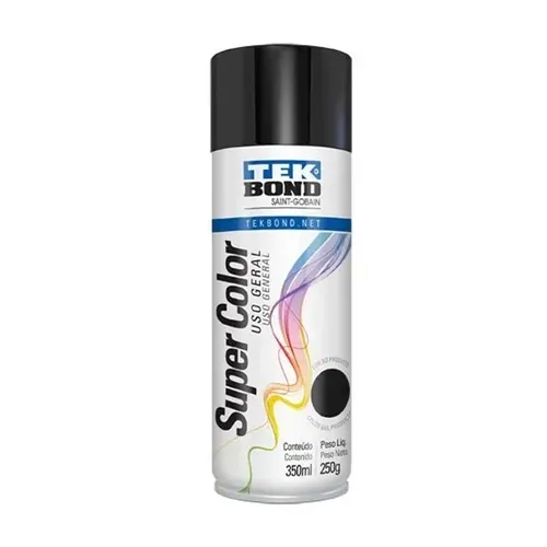 Tinta Aerosol - Preto Brilhante - 350ml (250g)