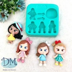 Molde - Silicone - Biscuit - Formosinhas - Deivid Machado