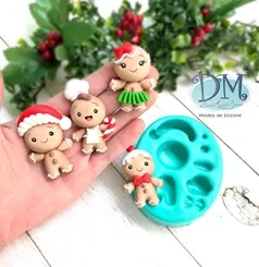 Molde - Silicone - Biscuit - Biscoito Ginger  - Deivid Machado