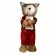 URSO NATAL EM PE MACHO PALHA (VERMELHO) 34X15X13cm - 44027001 - FA