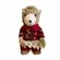 URSO NATAL EM PE MACHO PALHA (VERMELHO BEGE) 25X15cm - 44016001 - FA