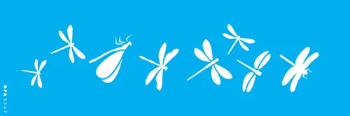 STENCIL  10x30 - 3347 - LIBELULAS I