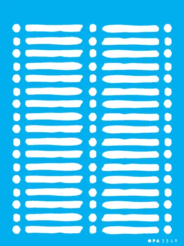 STENCIL  15x20 - 3349 - ESTAMPARIA LISTRAS IRREGULARES