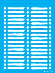 STENCIL  15x20 - 3349 - ESTAMPARIA LISTRAS IRREGULARES