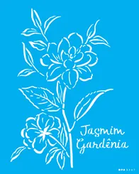 STENCIL   20x25 - 3365 - ORGANICO JASMIM GARDENIA