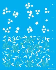 STENCIL  20x25 - 3355 - ESTAMPARIA FLORES MICRO II
