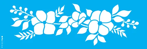 STENCIL  10x30 - 3346 - FLOR DO CAMPO