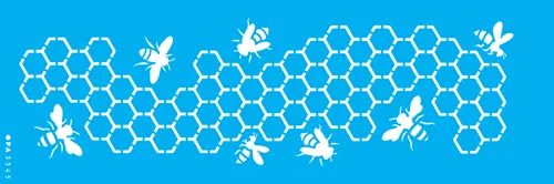 STENCIL  10x30 - 3345 - FAVOS DE MEL II