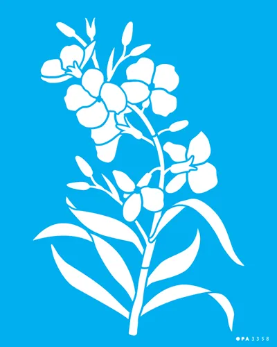 STENCIL  20x25 - 3358 - FLOR ERYSIMUM