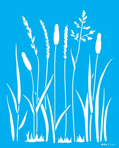 STENCIL   20x25 - 3364 - GRAMA SELVAGEM