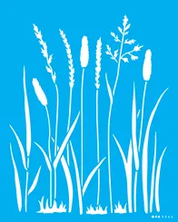 STENCIL   20x25 - 3364 - GRAMA SELVAGEM