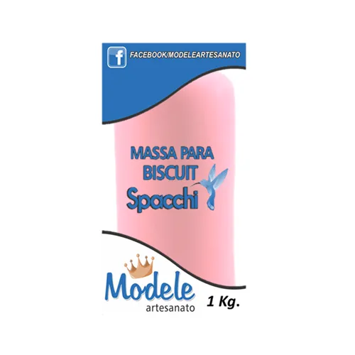 Massa De Biscuit - 1Kg - Pink Perolado - 035 - Modele