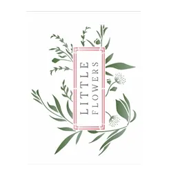 ST. 20x25 - 3393 - FRASE LITTLE FLOWERS