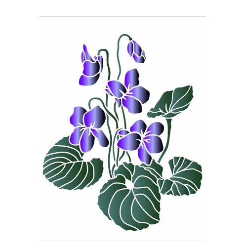 ST. 20x25 - 3391 - FLOR VIOLETA