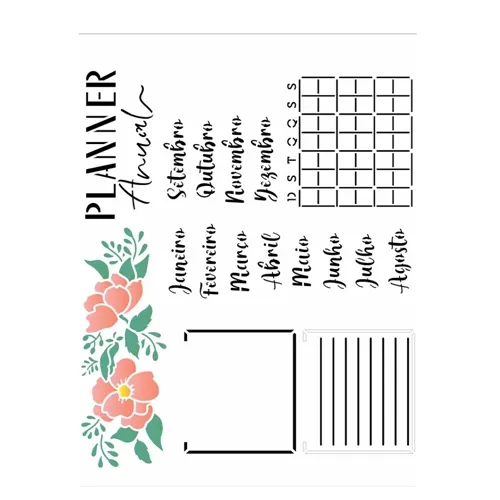 ST. 20x25 - 3398 - PLANNER ANUAL FLORES