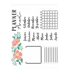ST. 20x25 - 3398 - PLANNER ANUAL FLORES