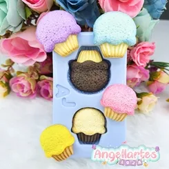Molde Silicone - Biscuit - Molde Cupcake - Angellartes