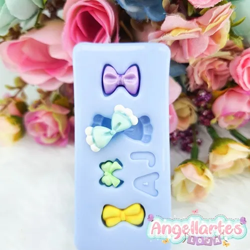 Molde Silicone - Biscuit - Molde Lacos 4  - Angellartes
