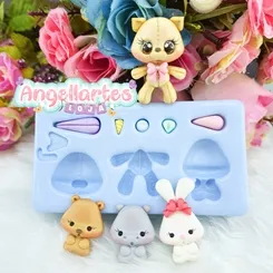 Molde Silicone - Biscuit - Molde Bichinhos 9 - Angellartes