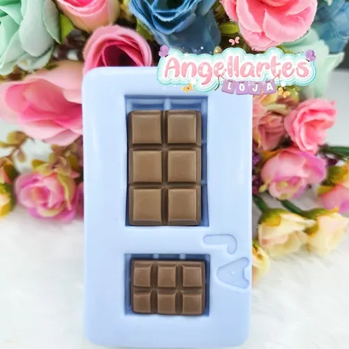 Molde Silicone - Biscuit - Molde Barra De Chocolate - Angellartes