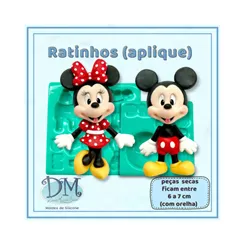 Molde - Silicone - Biscuit - Ratinhos - Deivid Machado