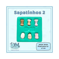 Molde - Silicone - Biscuit - Sapatinhos 2 - Deivid Machado