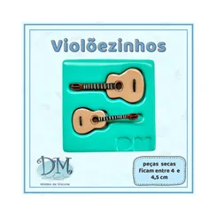 Molde - Silicone - Biscuit - Molde Violõezinhos - Deivid Machado