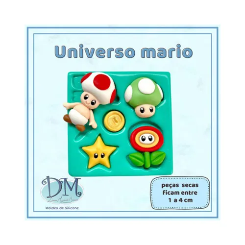 Molde - Silicone - Biscuit - Molde Universo Mario - Deivid Machado