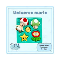 Molde - Silicone - Biscuit - Molde Universo Mario - Deivid Machado