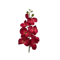 Orquidea Haste Tecido - Vermelho