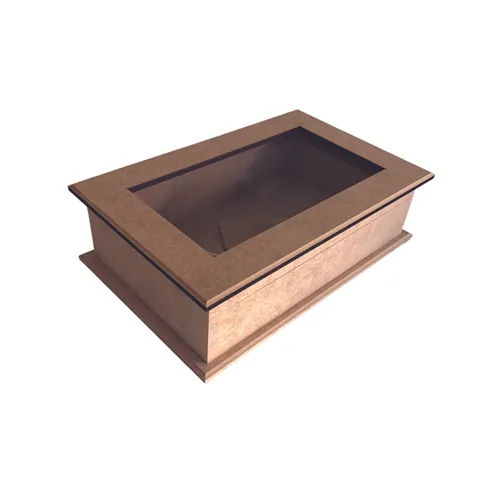 CAIXA DE CHA COM VIDRO 6 DIVISAO - LU