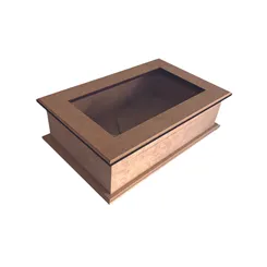 CAIXA DE CHA COM VIDRO 6 DIVISAO - LU