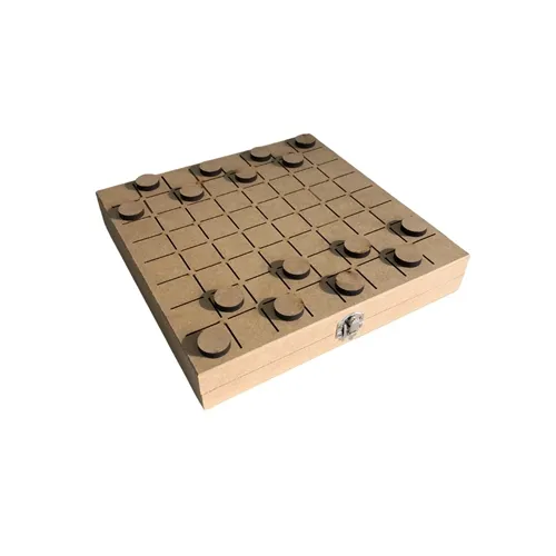 Caixa Jogo Dama 25cmx25cmx4cm
