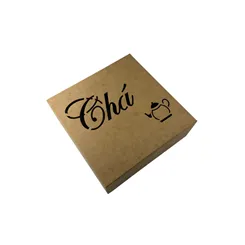 Caixa  Cha Reta Laser - 20x20cm