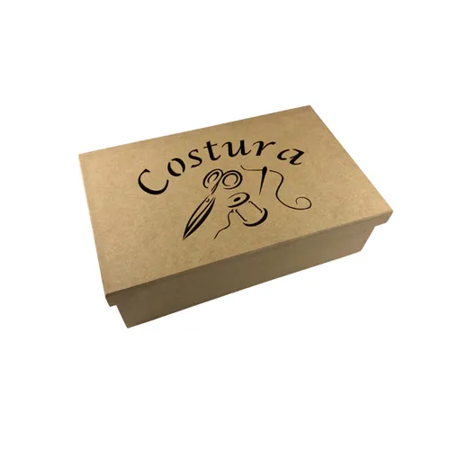Caixa Costura Tampa Sapato a Laser - 29x18cm