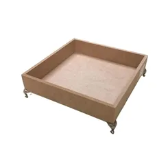 QUADRO CX 20X20X4 C/PE METAL NIQUELADO - LU