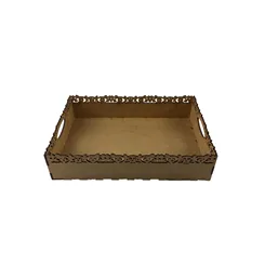 Cesta Retangular a Laser - 25x16x6cm