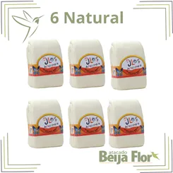 Massa de Biscuit Natural JL - 1 KG KIT com 6 Unidades